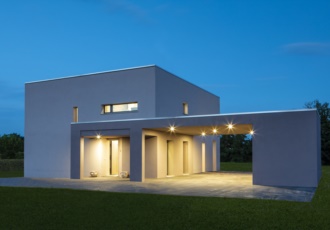Casa design prefabbricata ad alto risparmio energetico 