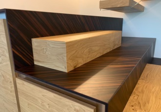 scala legno design bicolore 