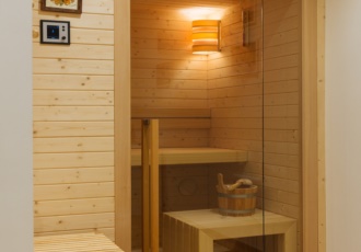 Villa in legno con bio sauna. 