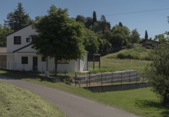 villa in legno in collina 